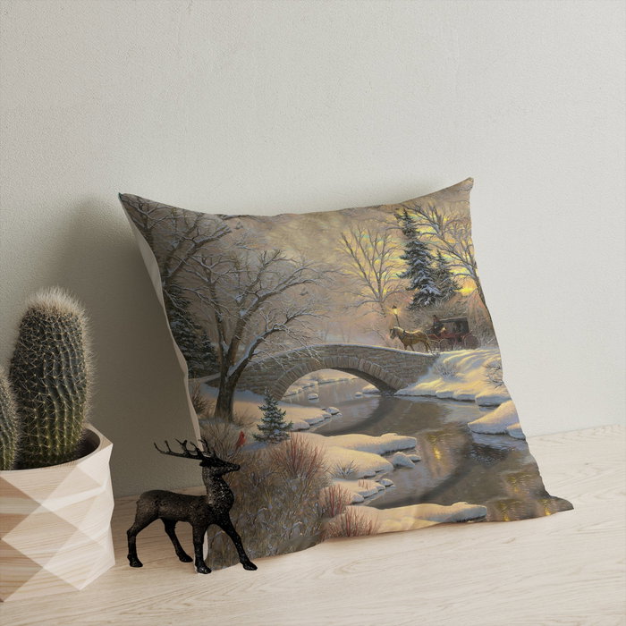 Aberto Design Cojín Multicolor 43 x 43 cm con Relleno de Silicona